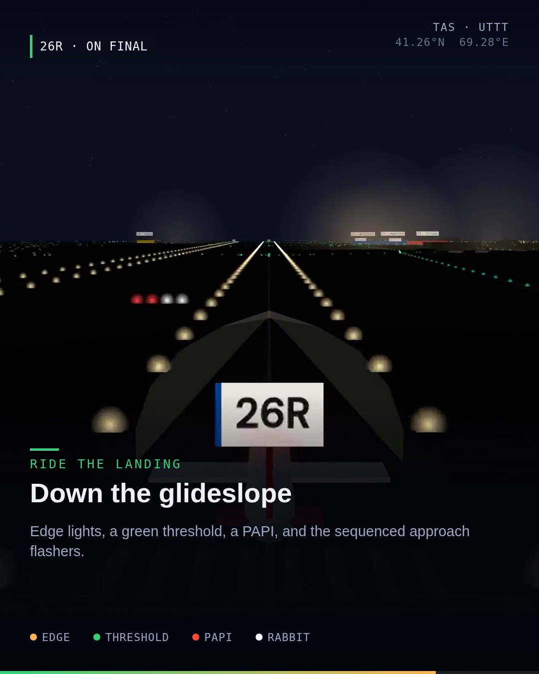 A 3D rendering of Tashkent International Airport built from OpenStreetMap data